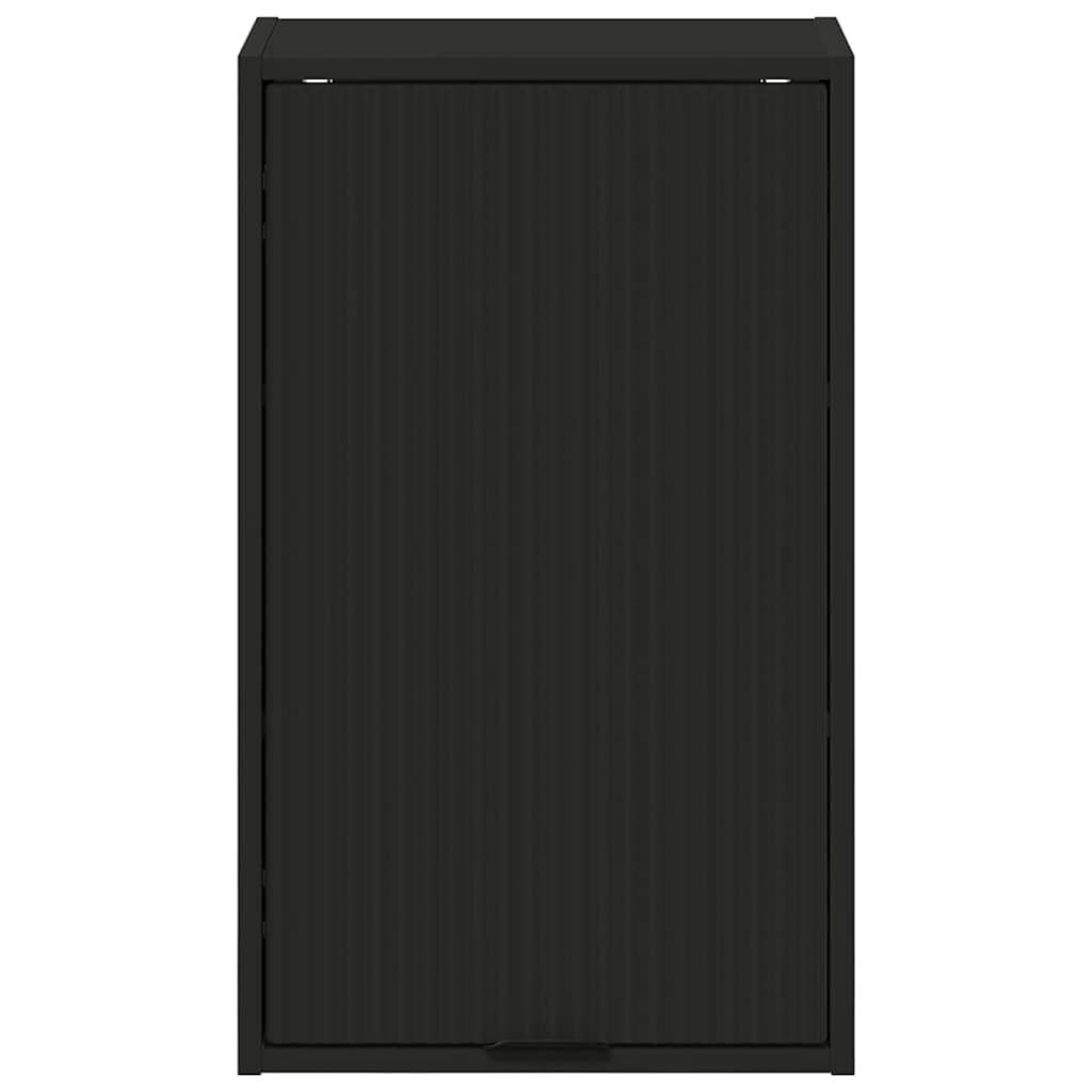 Badezimmerschrank Wandmontiert Schwarz 39 x 23,5 x 65 cm