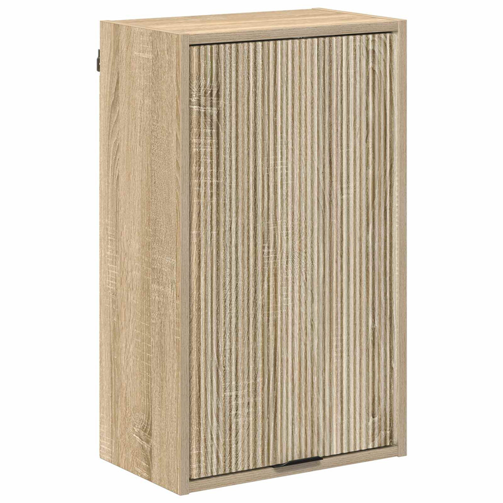 Badezimmerschrank Wandmontiert Sonoma-Eiche 39 x 23,5 x 65 cm