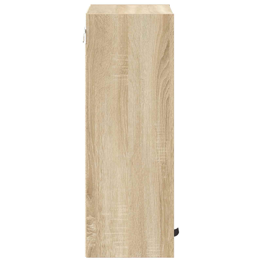 Badezimmerschrank Wandmontiert Sonoma-Eiche 39 x 23,5 x 65 cm