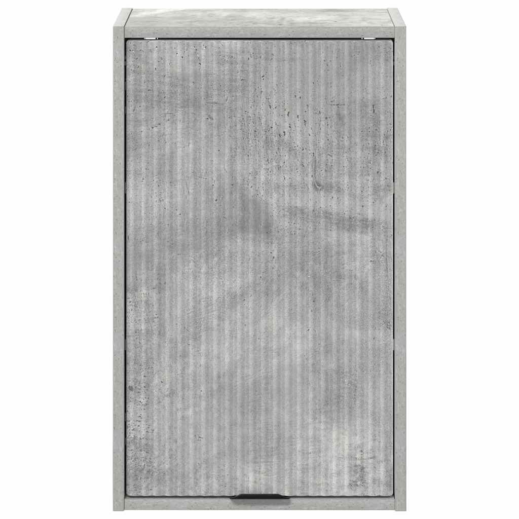 Badezimmerschrank Wandmontiert Beton Grau 39 x 23,5 x 65 cm