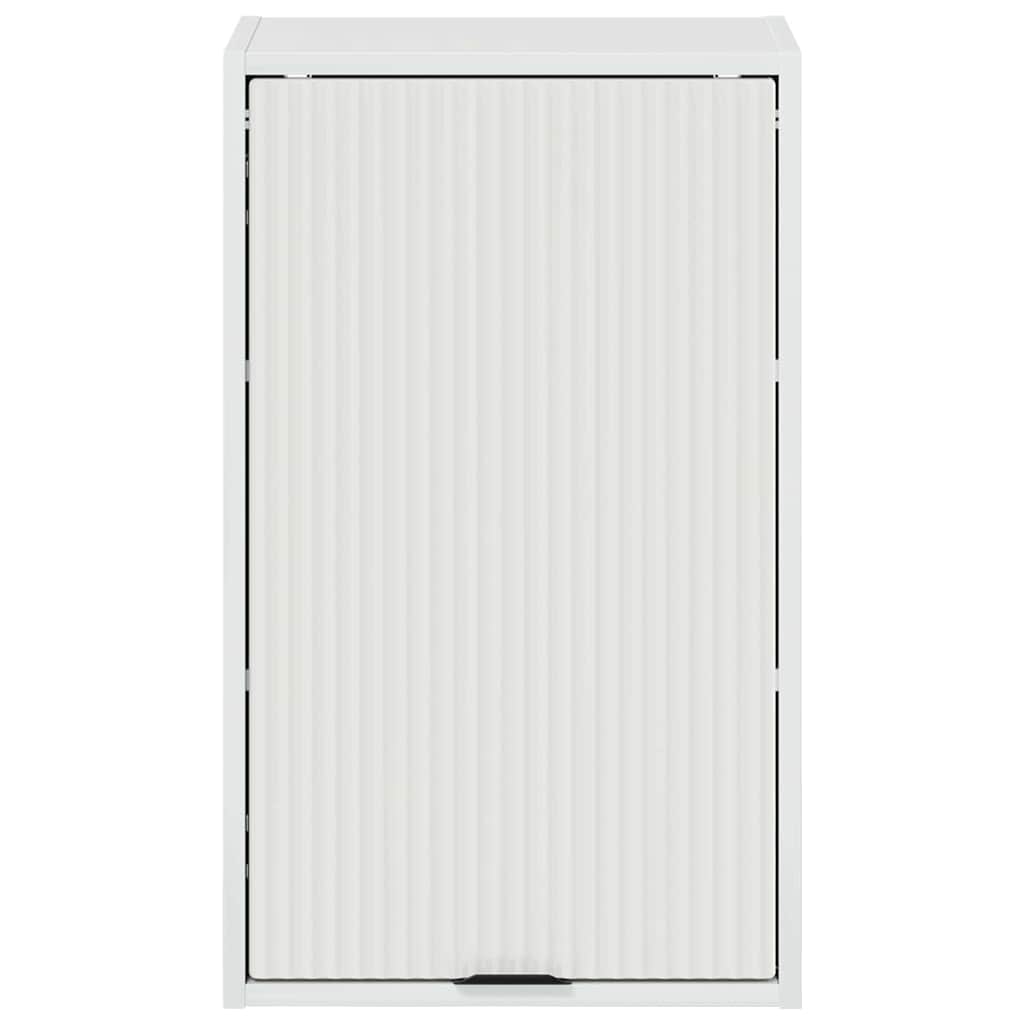 Badezimmerschrank Wandmontiert Hochglanz Weiß 39 x 23,5 x 65 cm