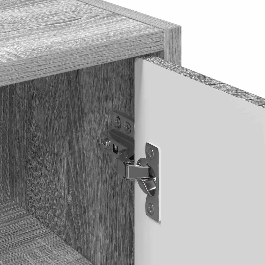 Badezimmerschrank Wandmontiert Graues Sonoma 39 x 23,5 x 65 cm