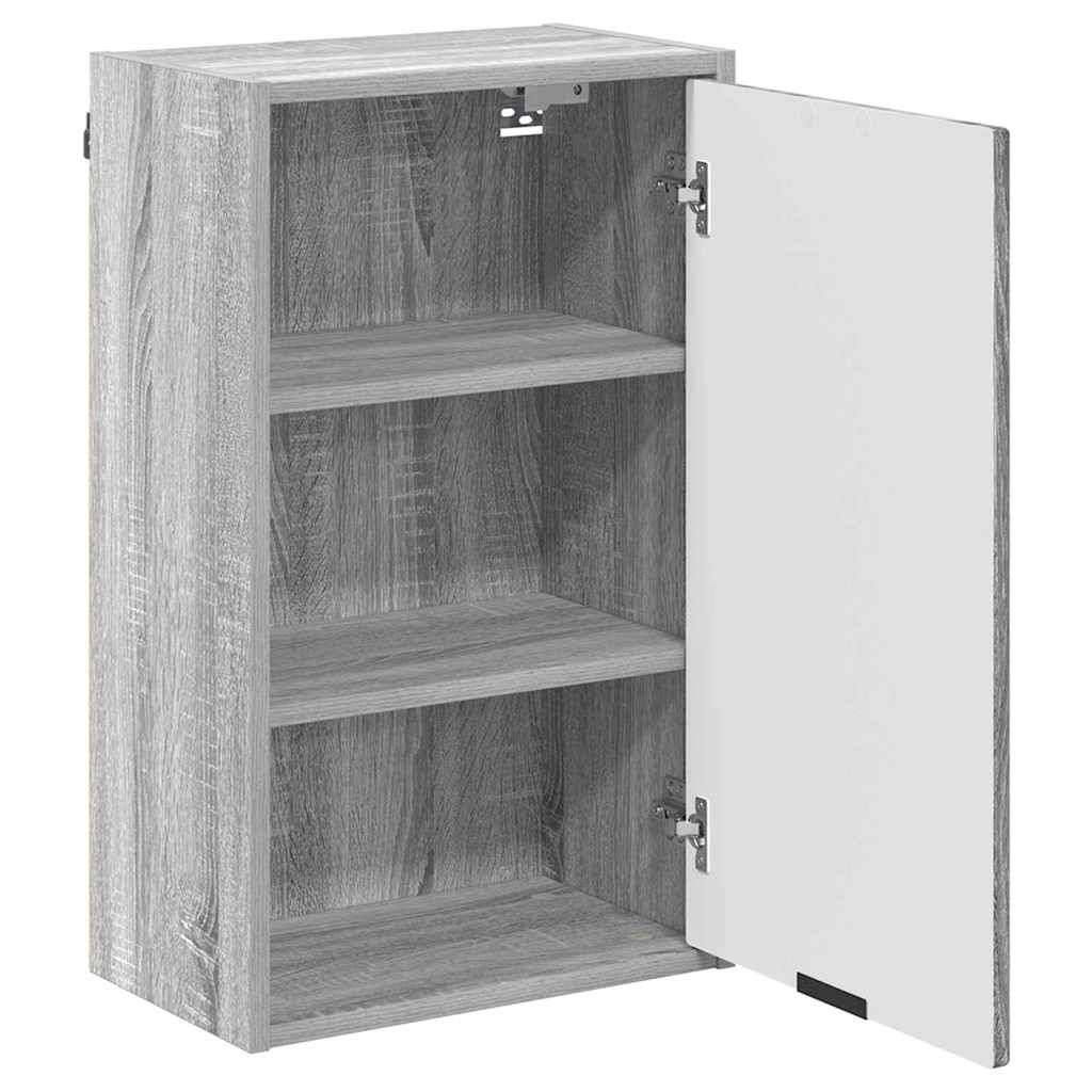Badezimmerschrank Wandmontiert Graues Sonoma 39 x 23,5 x 65 cm