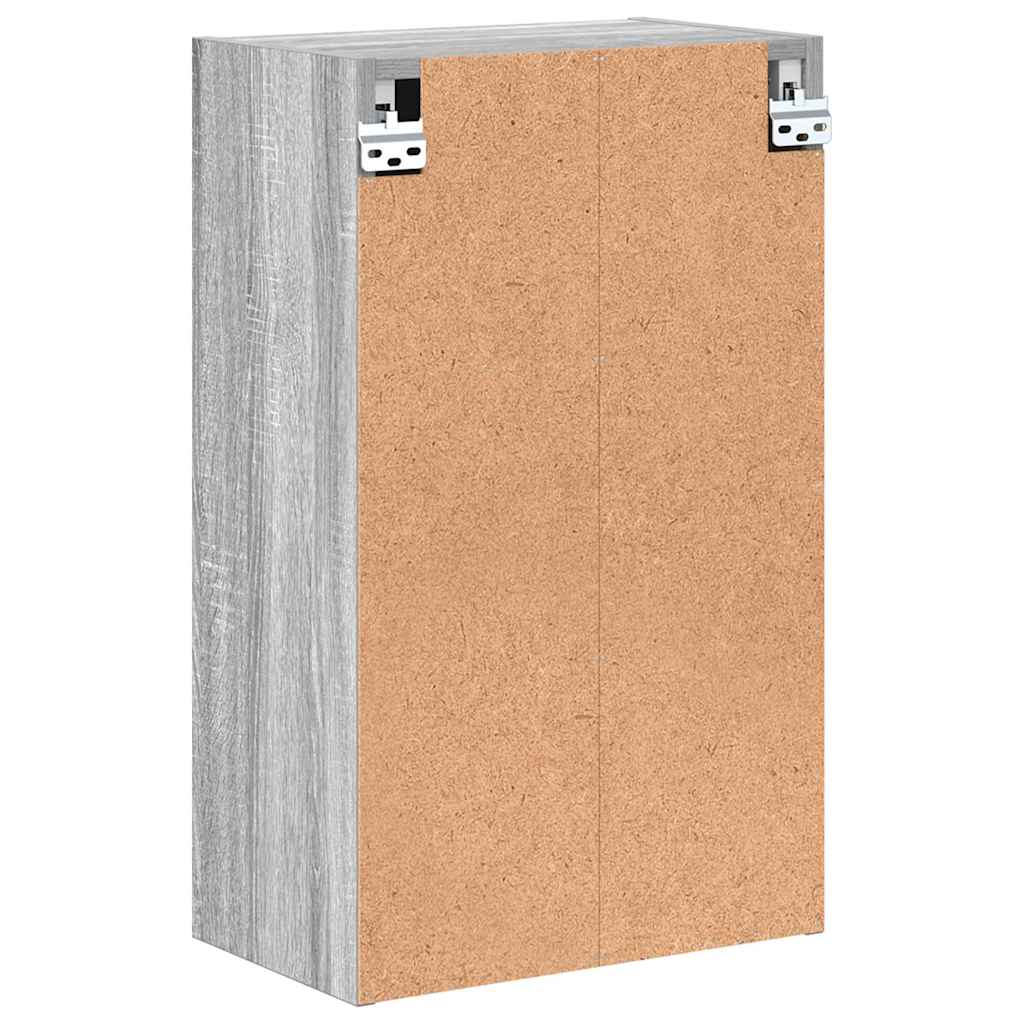 Badezimmerschrank Wandmontiert Graues Sonoma 39 x 23,5 x 65 cm