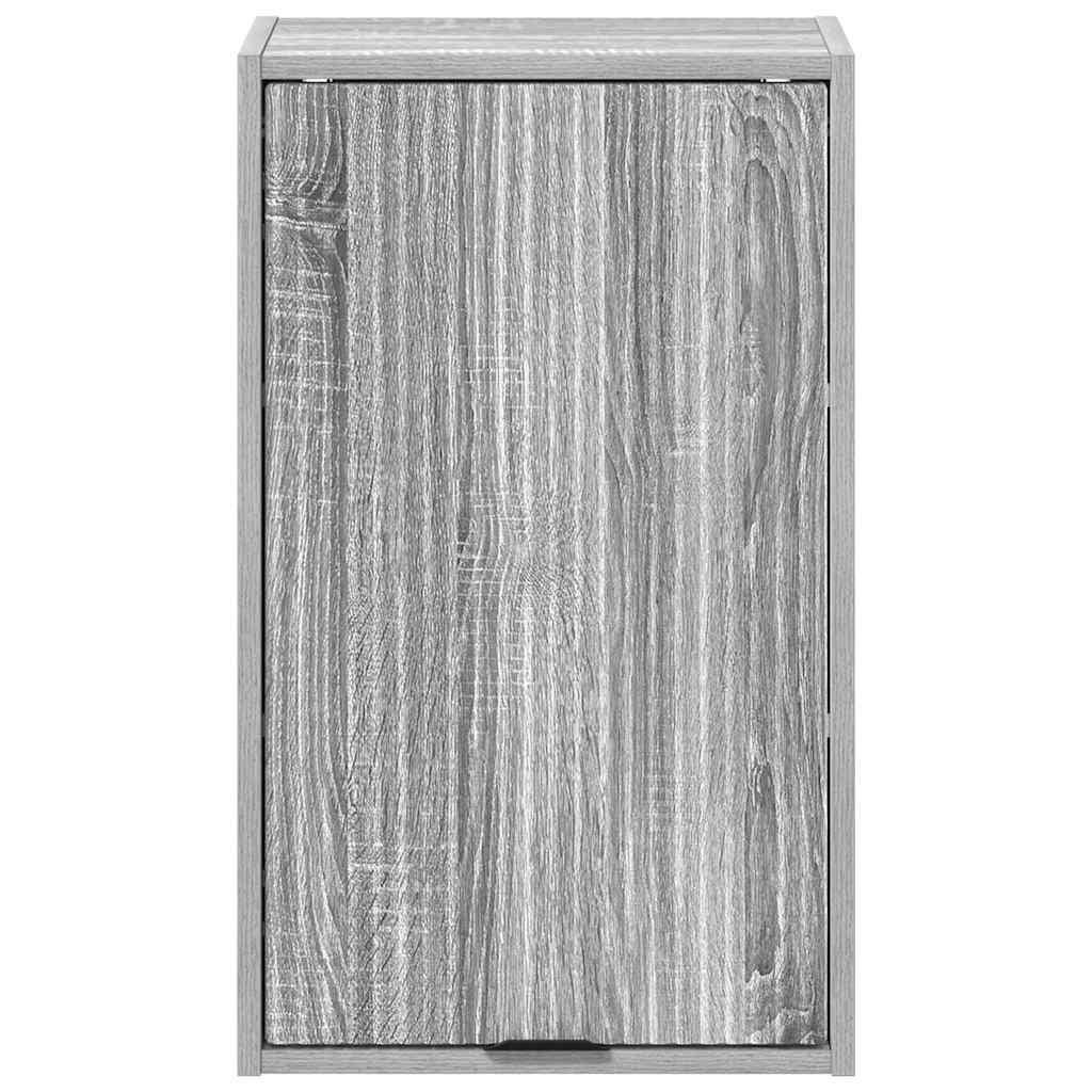 Badezimmerschrank Wandmontiert Graues Sonoma 39 x 23,5 x 65 cm