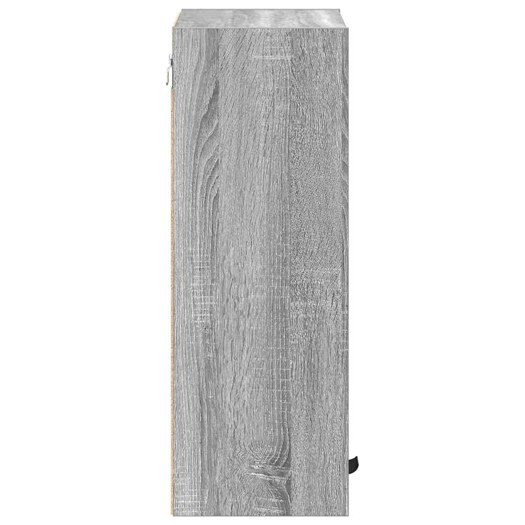 Badezimmerschrank Wandmontiert Graues Sonoma 39 x 23,5 x 65 cm