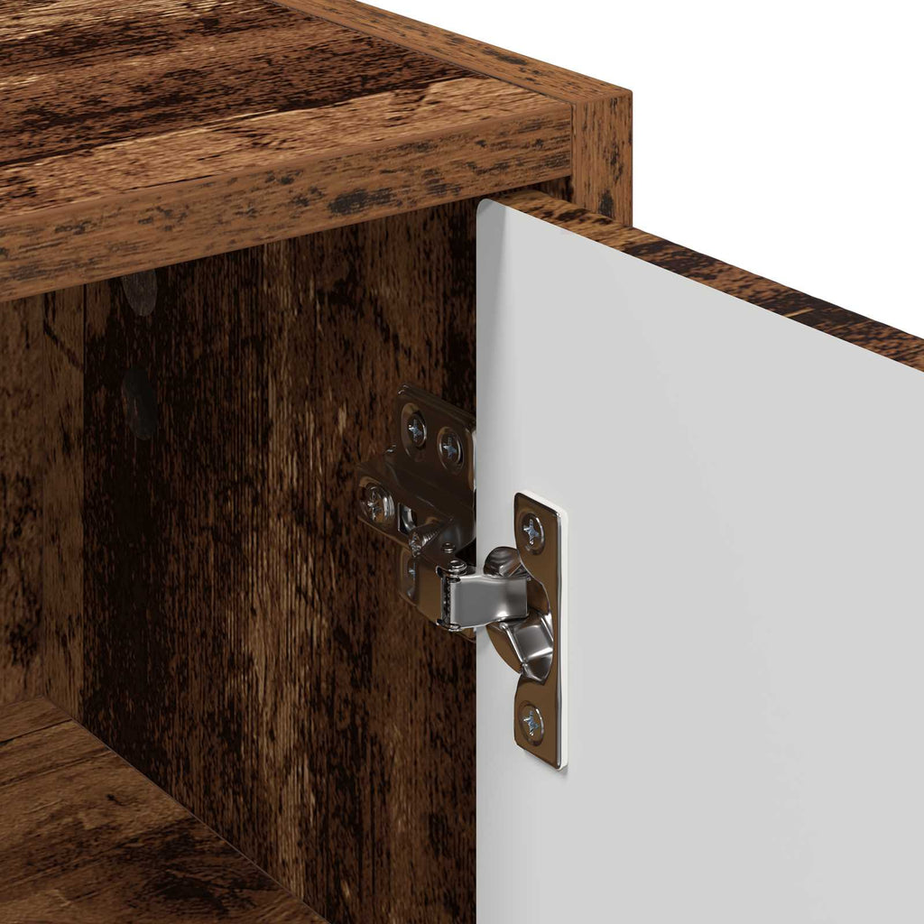 Badezimmerschrank Wandmontiert Altholz 39 x 23,5 x 65 cm