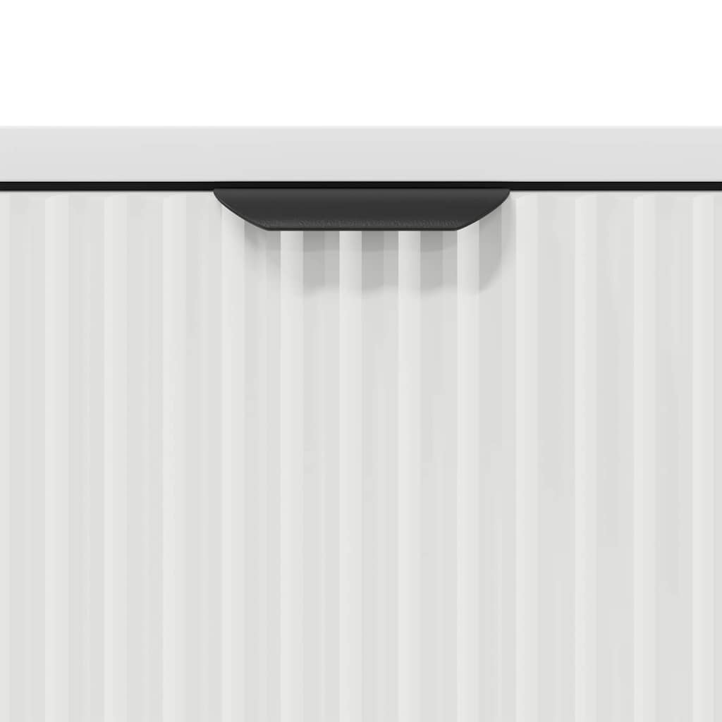 Badezimmerschrank Weiß 39,5 x 36 x 88 cm Holzwerkstoff & Metall