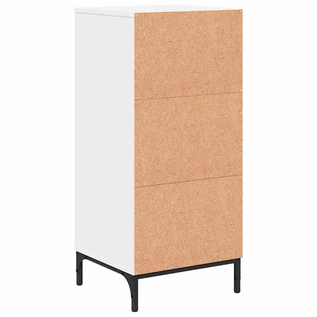 Badezimmerschrank Weiß 39,5 x 36 x 88 cm Holzwerkstoff & Metall