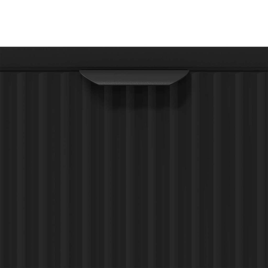 Badezimmerschrank mit Schubladen Schwarz 39,5 x 36 x 88 cm