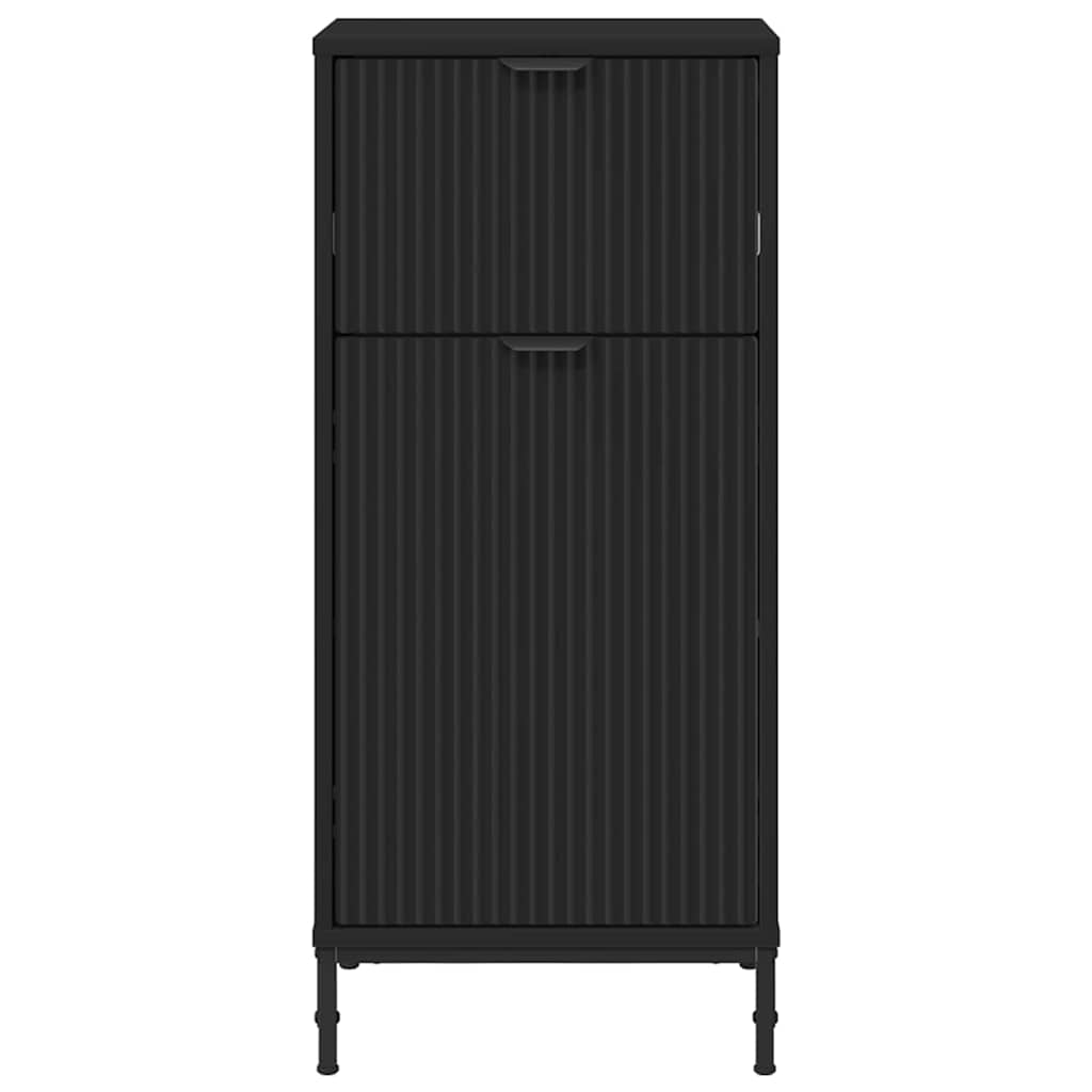 Badezimmerschrank mit Schubladen Schwarz 39,5 x 36 x 88 cm