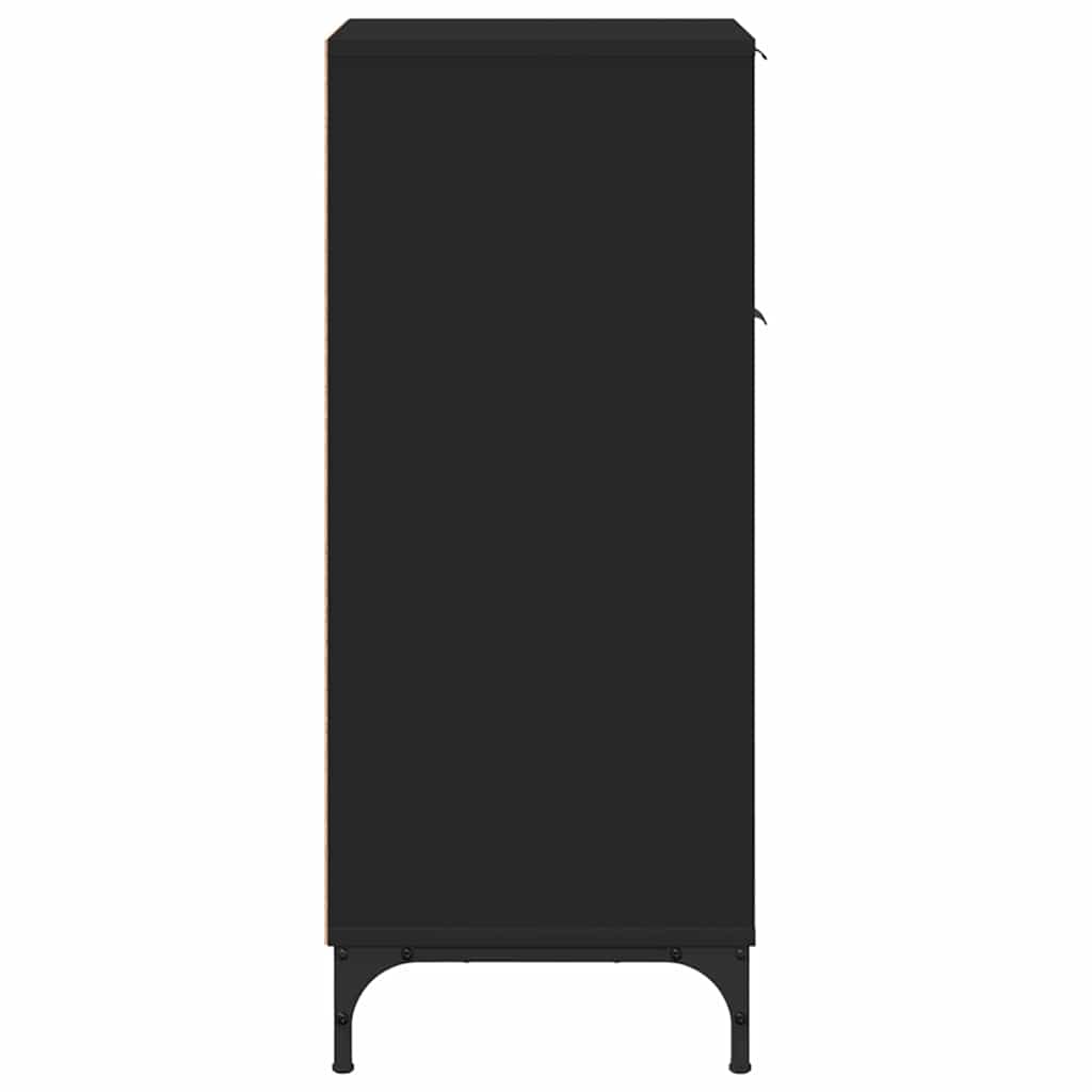 Badezimmerschrank mit Schubladen Schwarz 39,5 x 36 x 88 cm