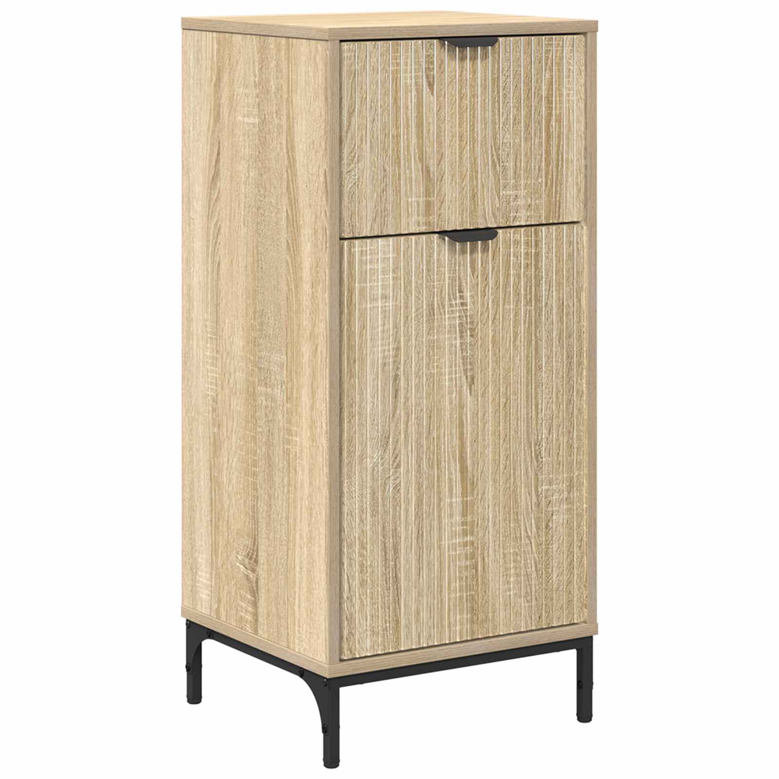 Badezimmerschrank mit Schubladen Sonoma-Eiche 39,5 x 36 x 88 cm