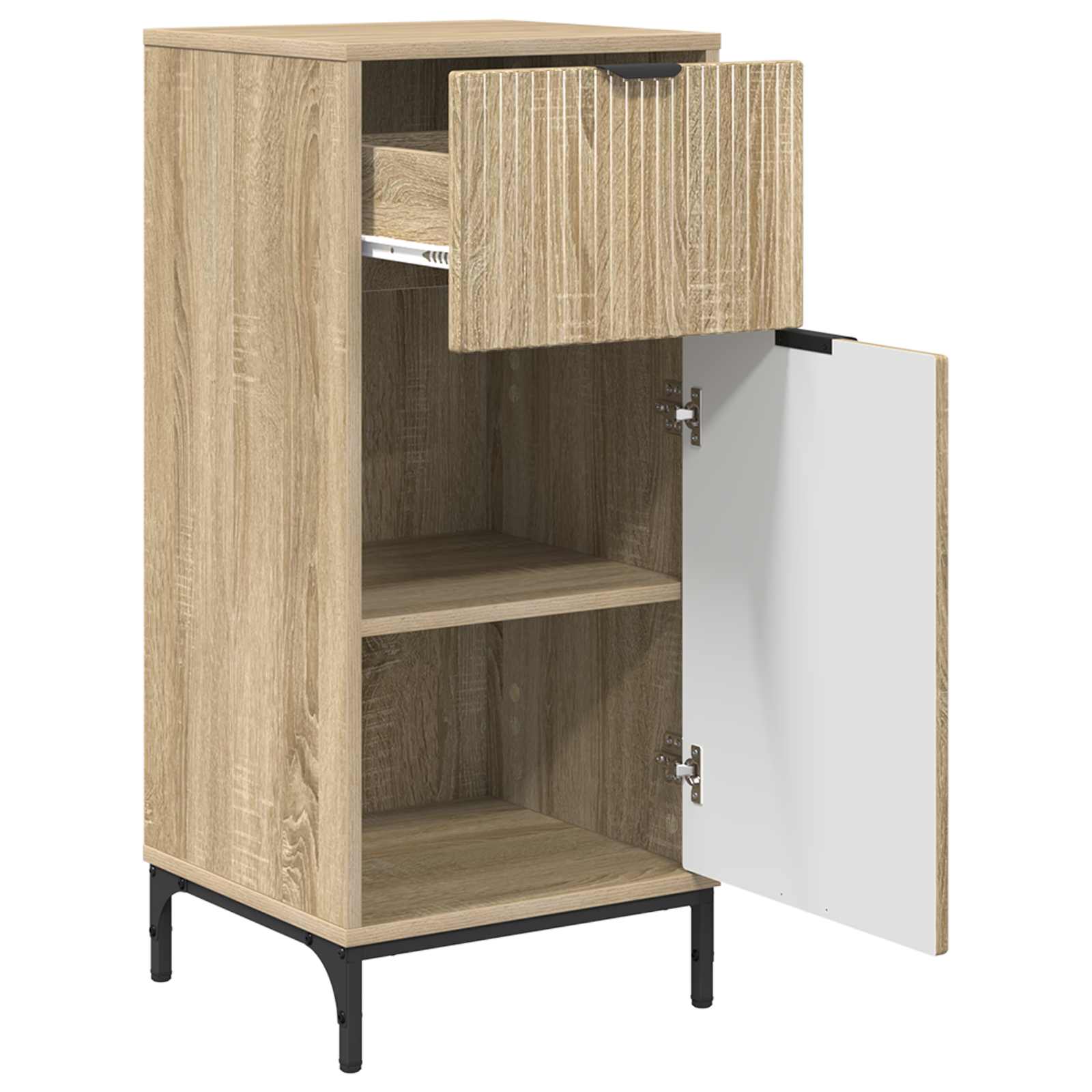 Badezimmerschrank mit Schubladen Sonoma-Eiche 39,5 x 36 x 88 cm