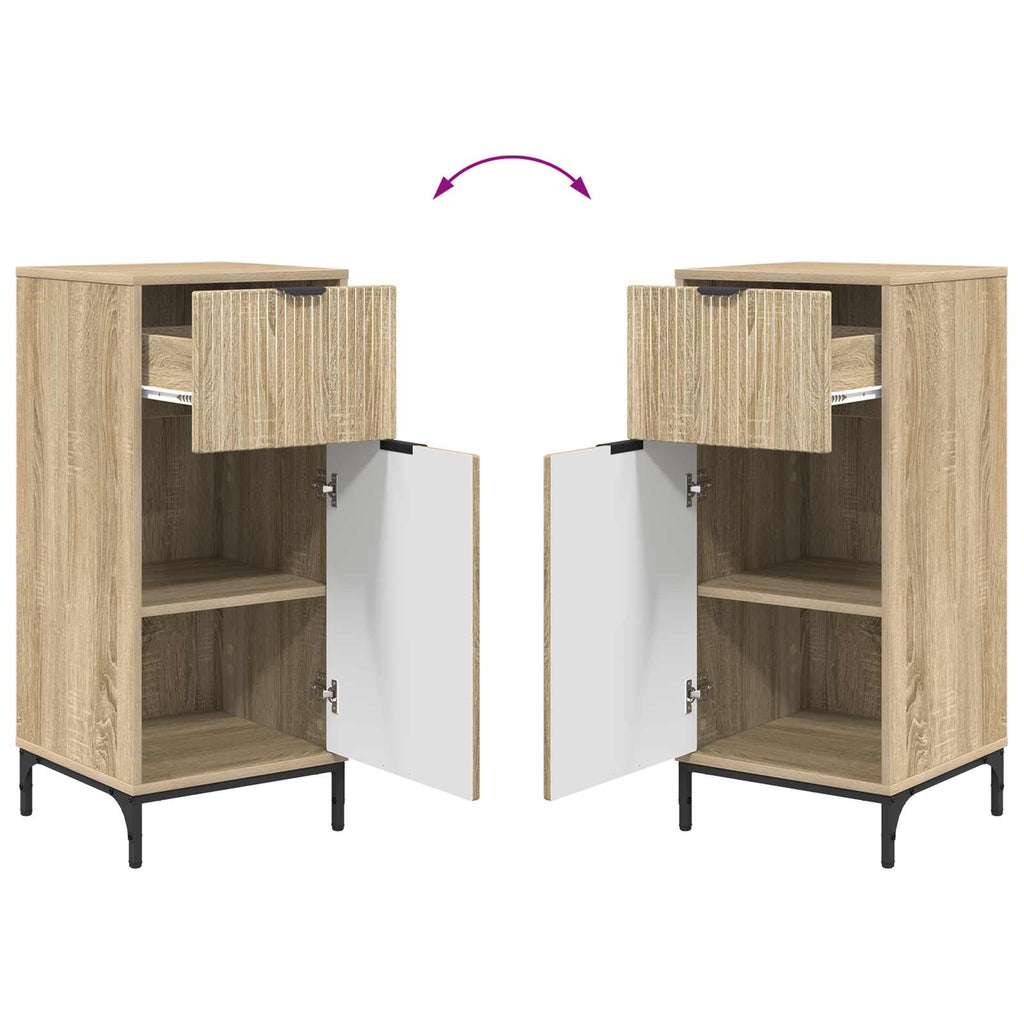 Badezimmerschrank mit Schubladen Sonoma-Eiche 39,5 x 36 x 88 cm