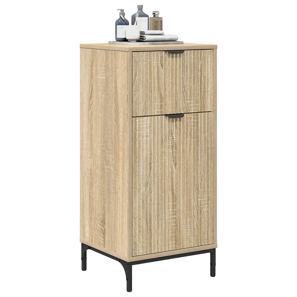 Badezimmerschrank mit Schubladen Sonoma-Eiche 39,5 x 36 x 88 cm