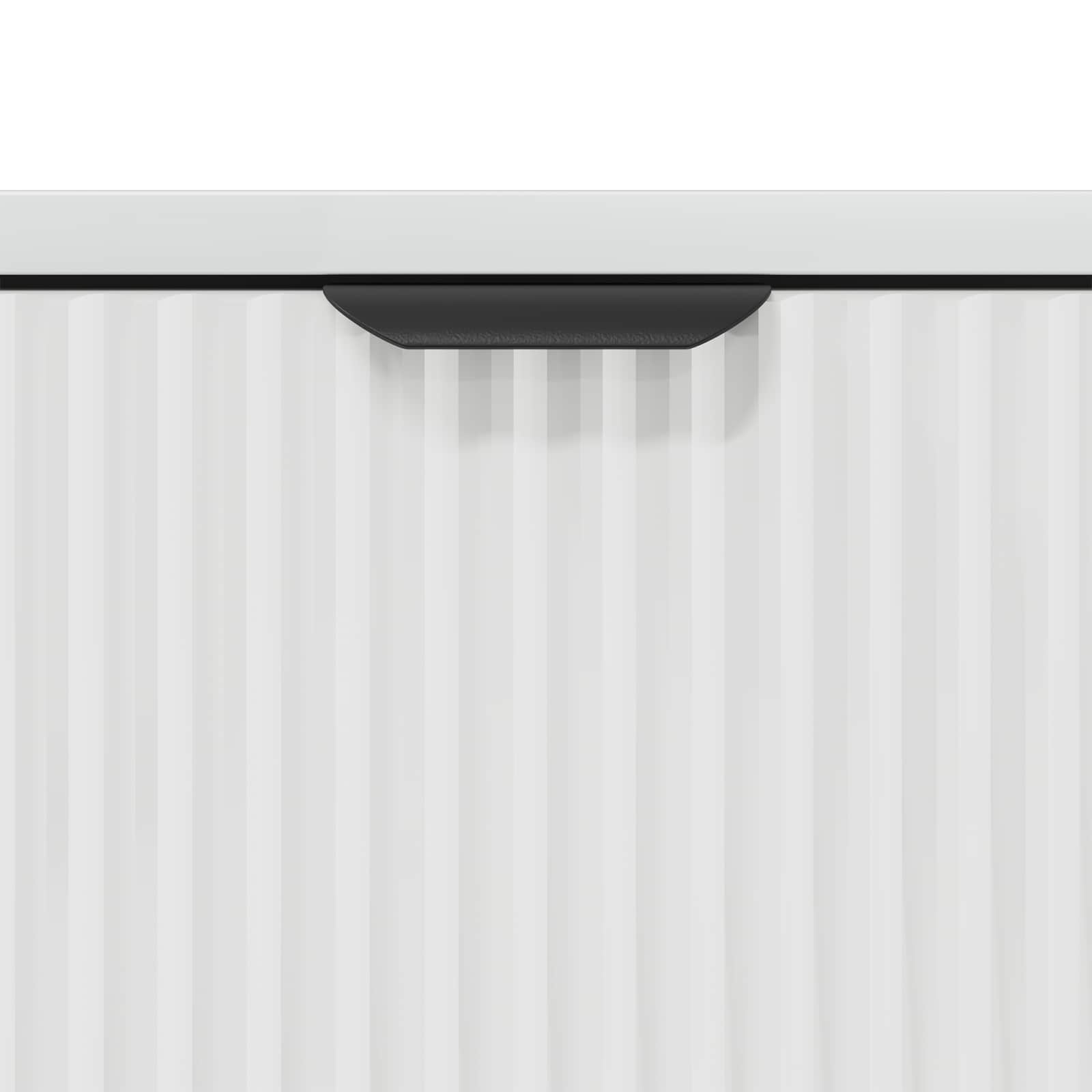 Badezimmerschrank mit Speicher Hochglanz Weiß 39,5 x 36 x 88 cm