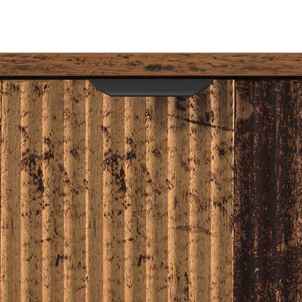 Badezimmerschrank mit Schubladen Altholz 39,5 x 36 x 88 cm