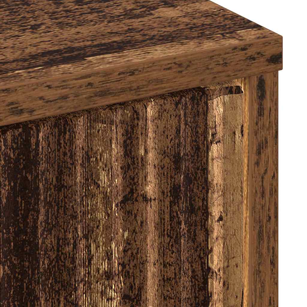 Badezimmerschrank mit Schubladen Altholz 39,5 x 36 x 88 cm