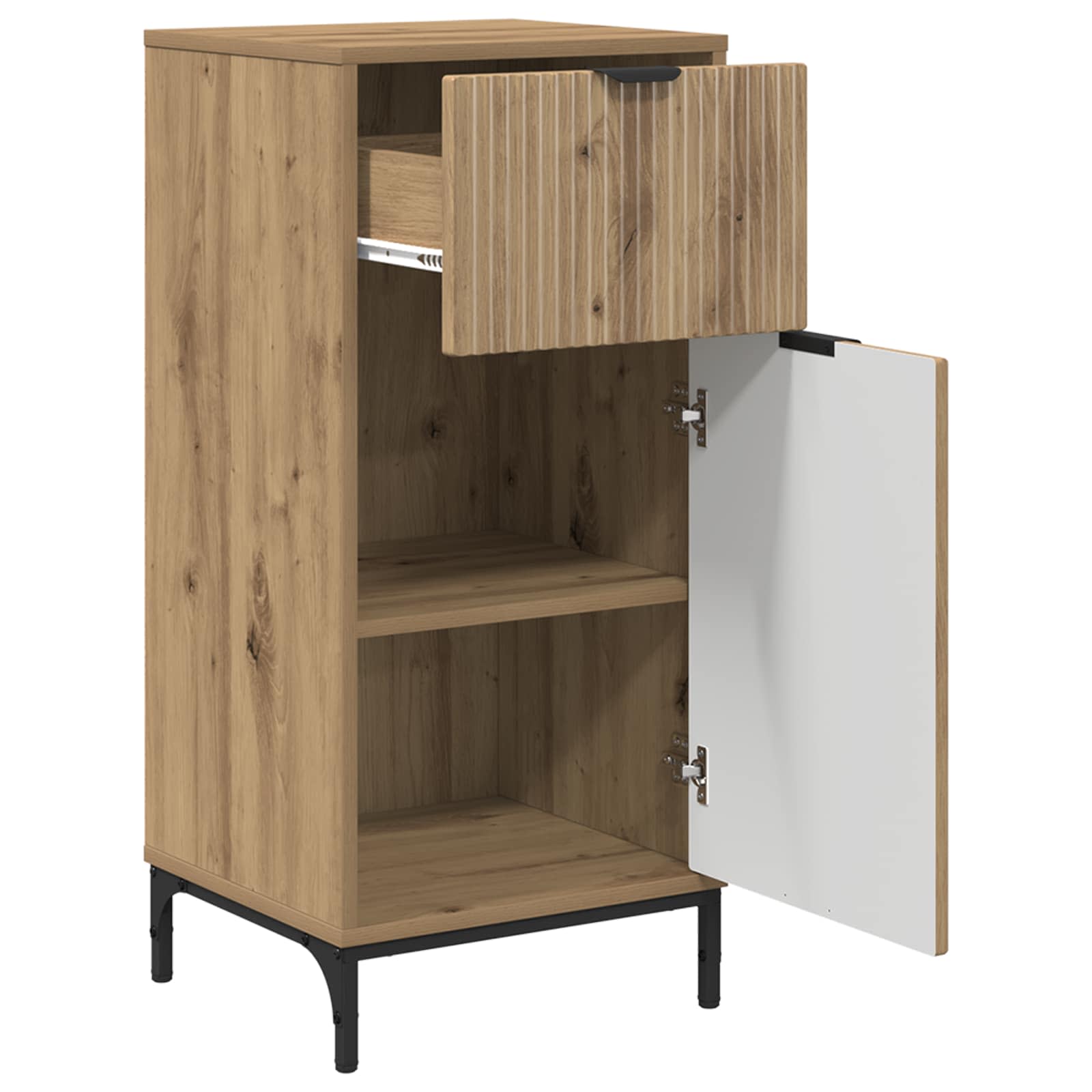 Badezimmerschrank mit Speicher Artisan-Eiche 39,5 x 36 x 88 cm