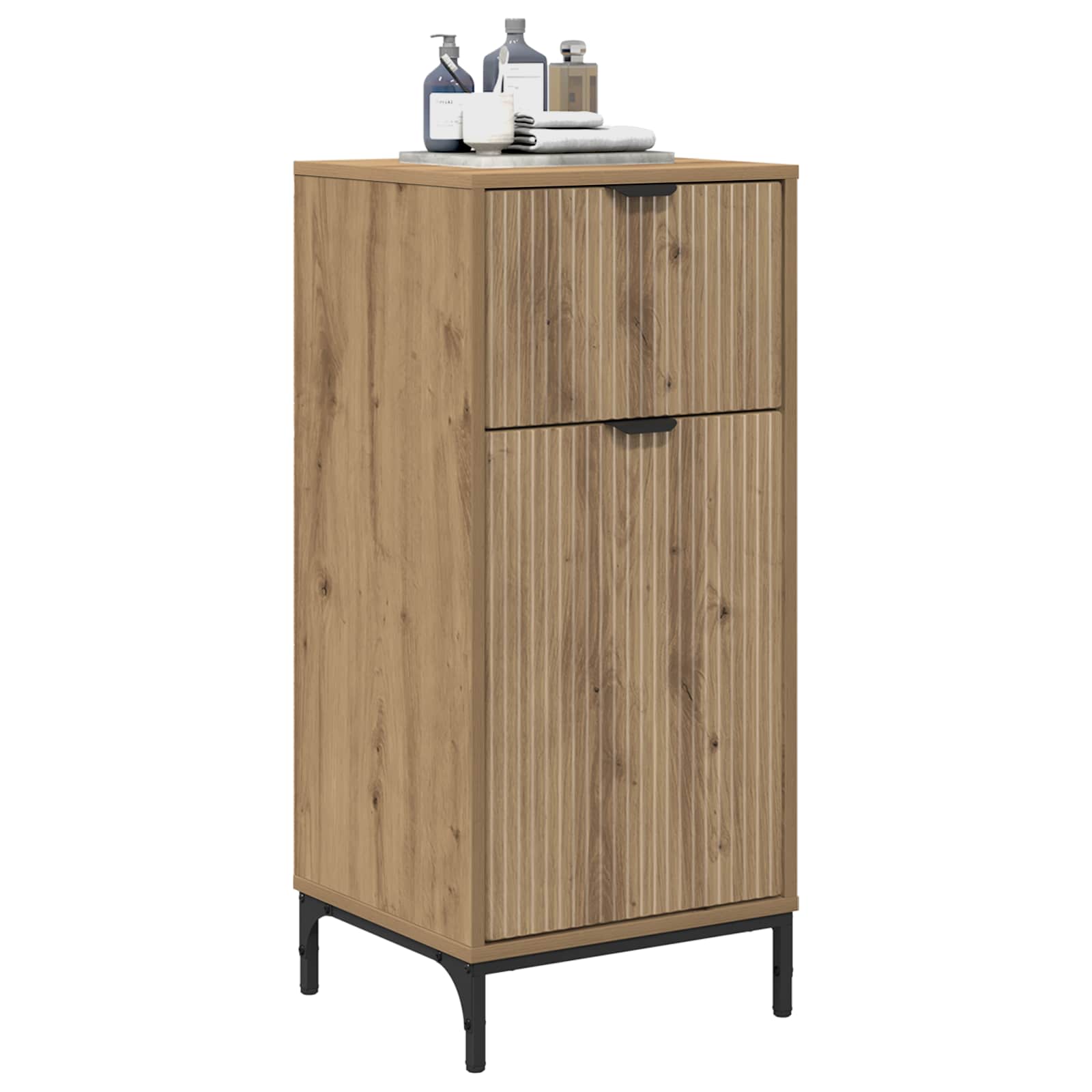 Badezimmerschrank mit Speicher Artisan-Eiche 39,5 x 36 x 88 cm