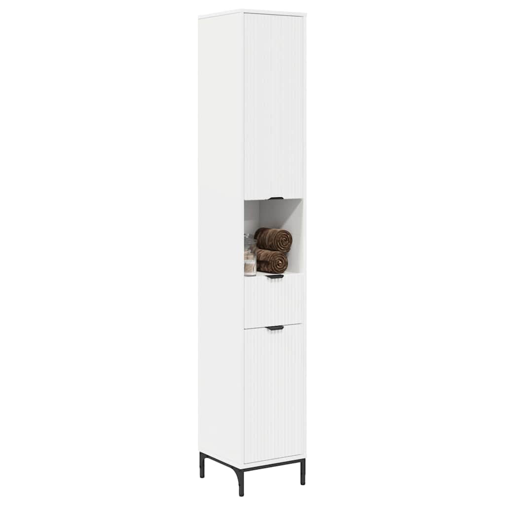 Badezimmerschrank mit Schubladen Weiß 31,5 x 33 x 190 cm