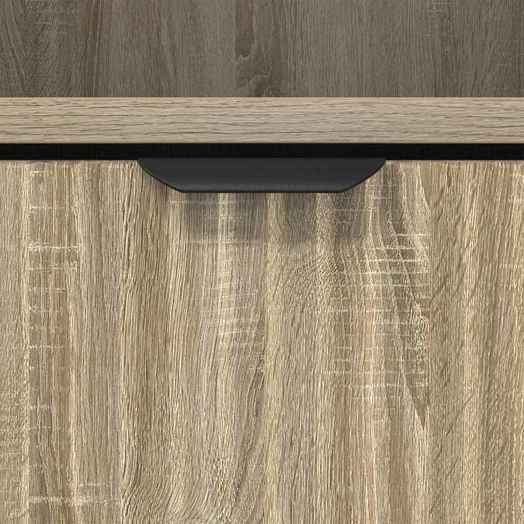 Badezimmerschrank mit Speicher Sonoma-Eiche 31,5 x 33 x 190 cm