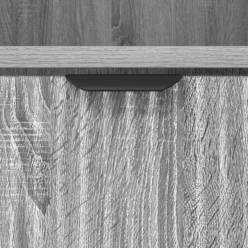 Badezimmerschrank mit Speicher Graues Sonoma 31,5 x 33 x 190 cm