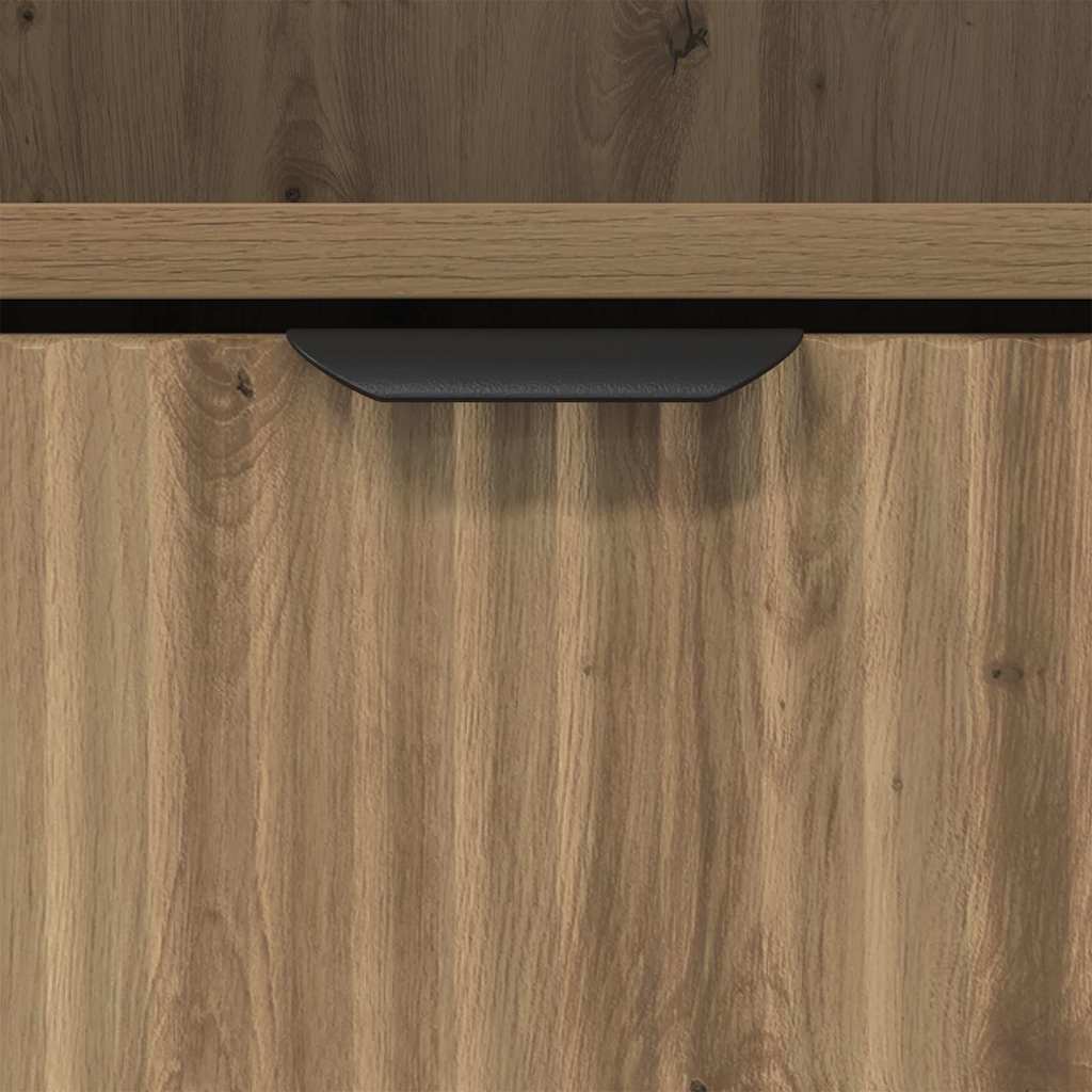 Badezimmerschrank mit Speicher Artisan-Eiche 31,5 x 33 x 190 cm
