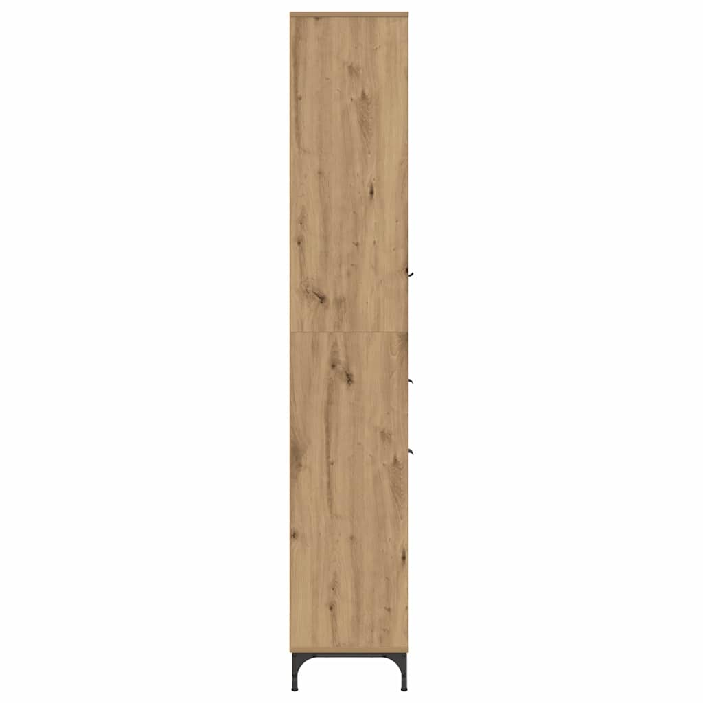 Badezimmerschrank mit Speicher Artisan-Eiche 31,5 x 33 x 190 cm