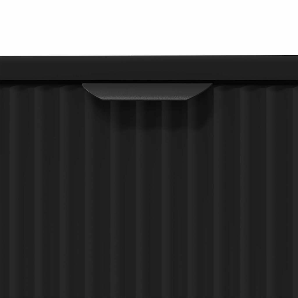 Waschbeckenschrank Schwarz 60,5 x 33,5 x 61 cm Holzwerkstoff
