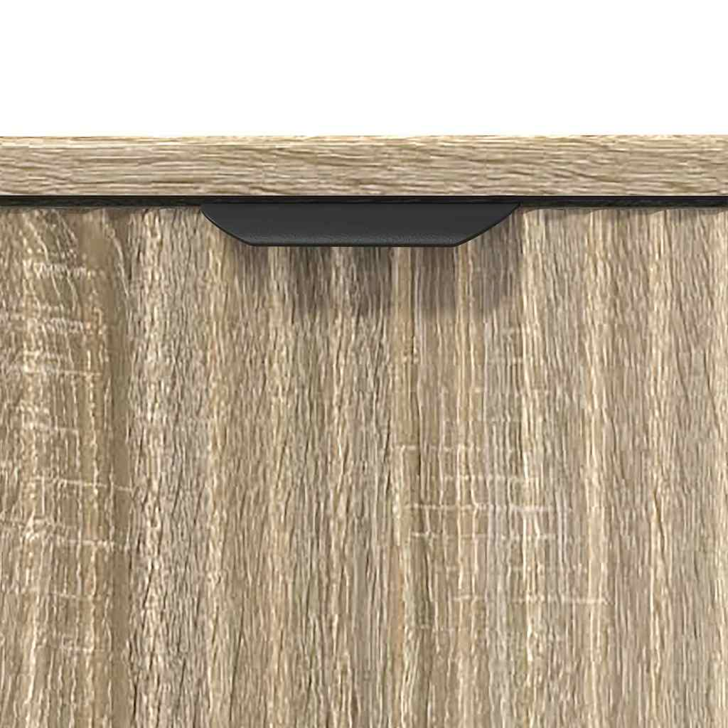 Waschbeckenschrank mit Tür Sonoma-Eiche 60,5 x 33,5 x 61 cm