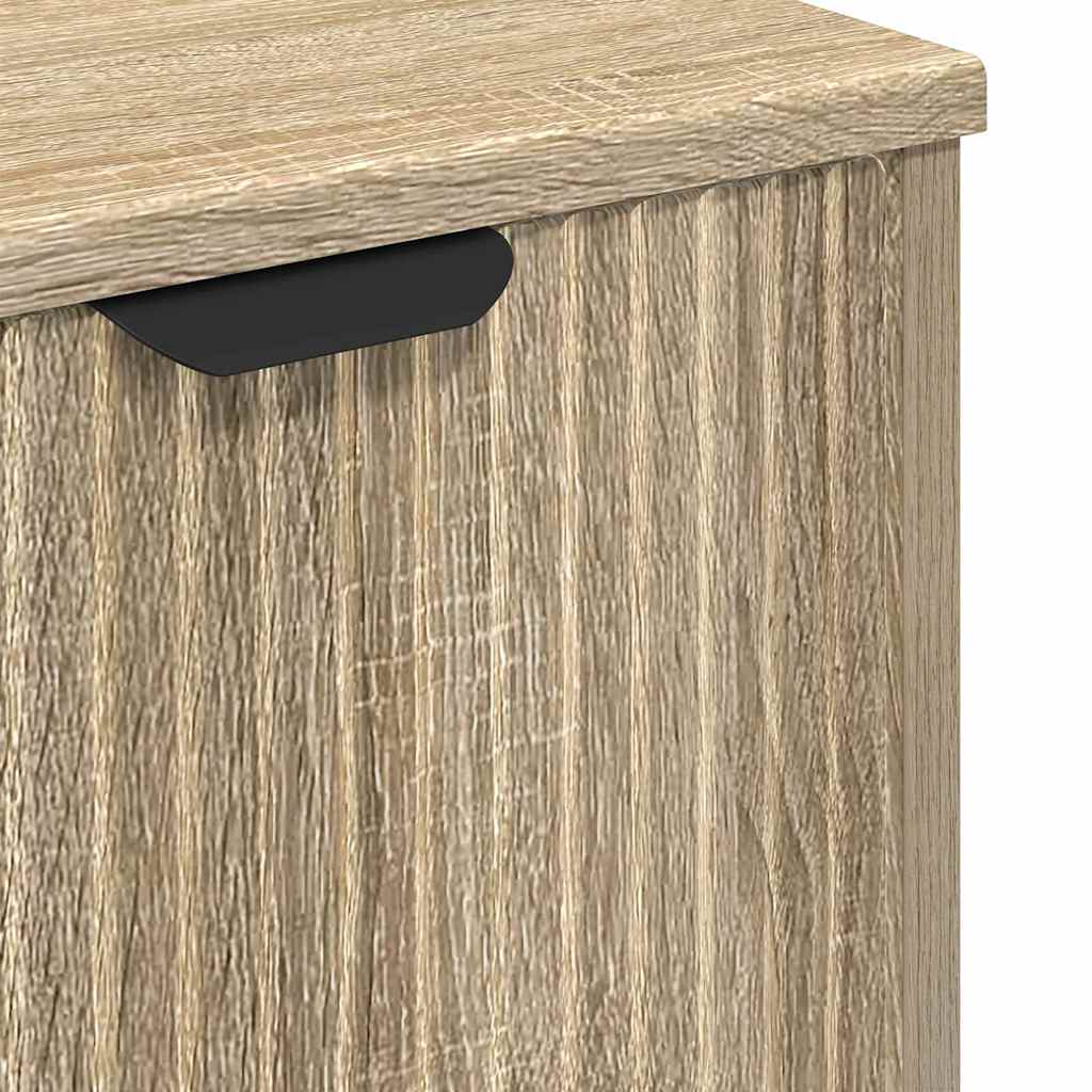Waschbeckenschrank mit Tür Sonoma-Eiche 60,5 x 33,5 x 61 cm