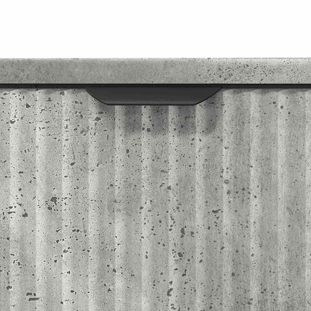 Waschbeckenschrank Beton Grau 60,5 x 33,5 x 61 cm Holzwerkstoff