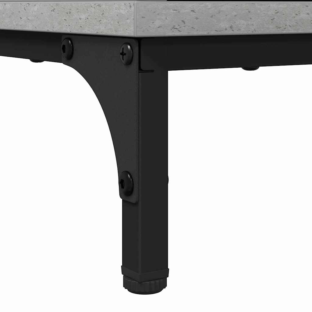 Waschbeckenschrank Beton Grau 60,5 x 33,5 x 61 cm Holzwerkstoff