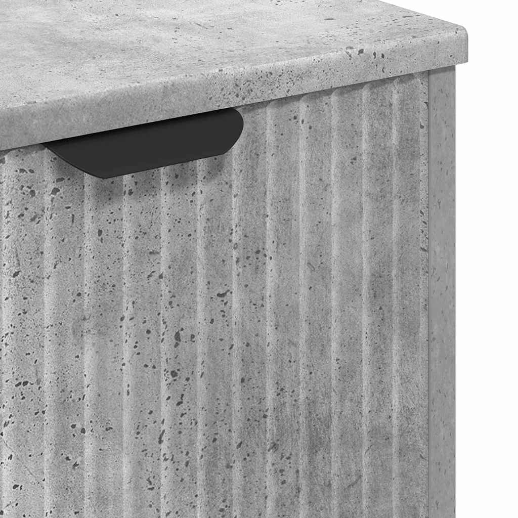 Waschbeckenschrank Beton Grau 60,5 x 33,5 x 61 cm Holzwerkstoff
