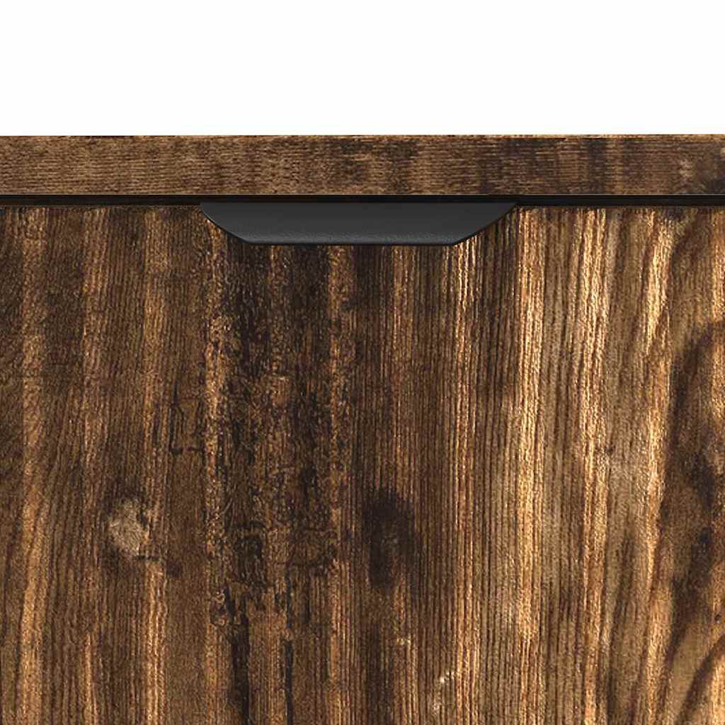 Waschbeckenschrank Geräucherte Eiche 60,5 x 33,5 x 61 cm