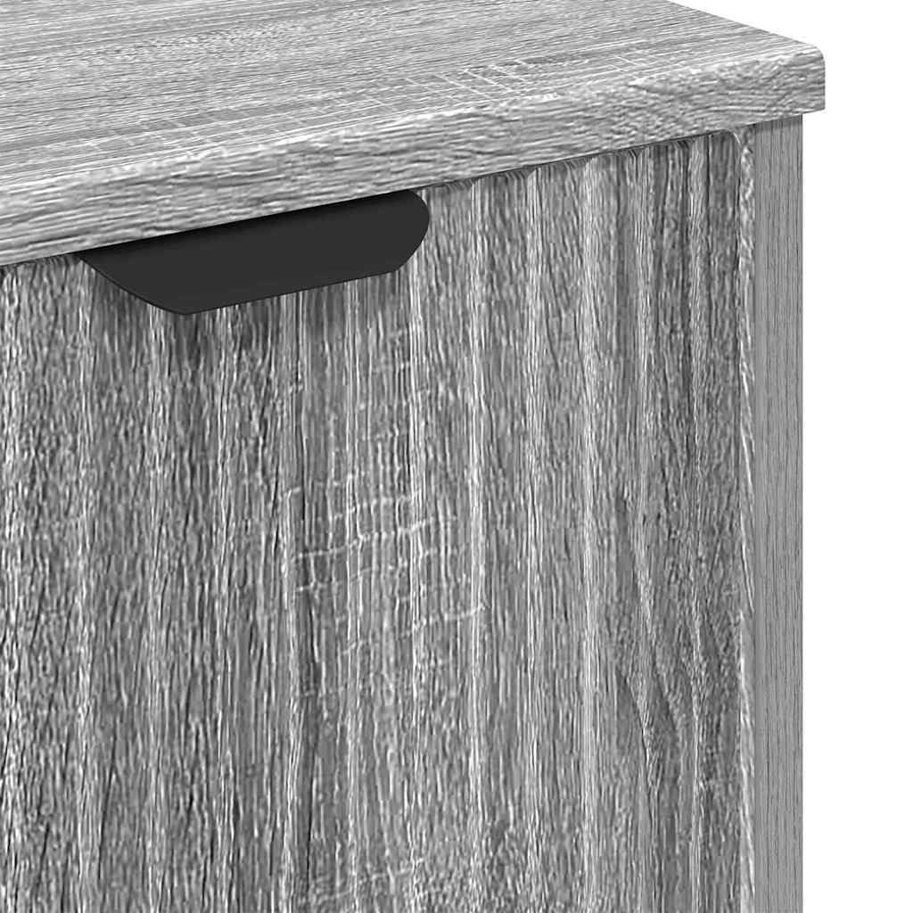 Waschbeckenschrank mit Tür Graues Sonoma 60,5 x 33,5 x 61 cm