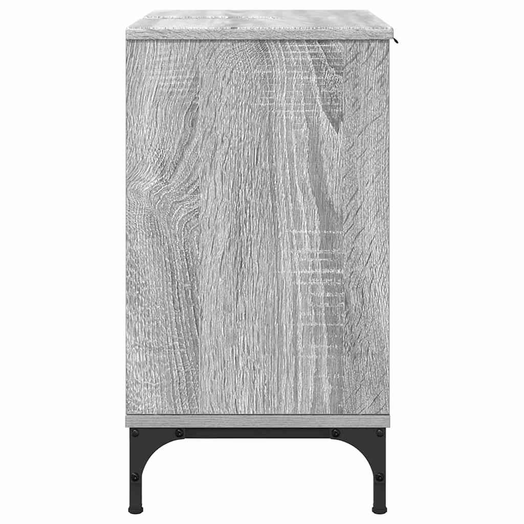 Waschbeckenschrank mit Tür Graues Sonoma 60,5 x 33,5 x 61 cm