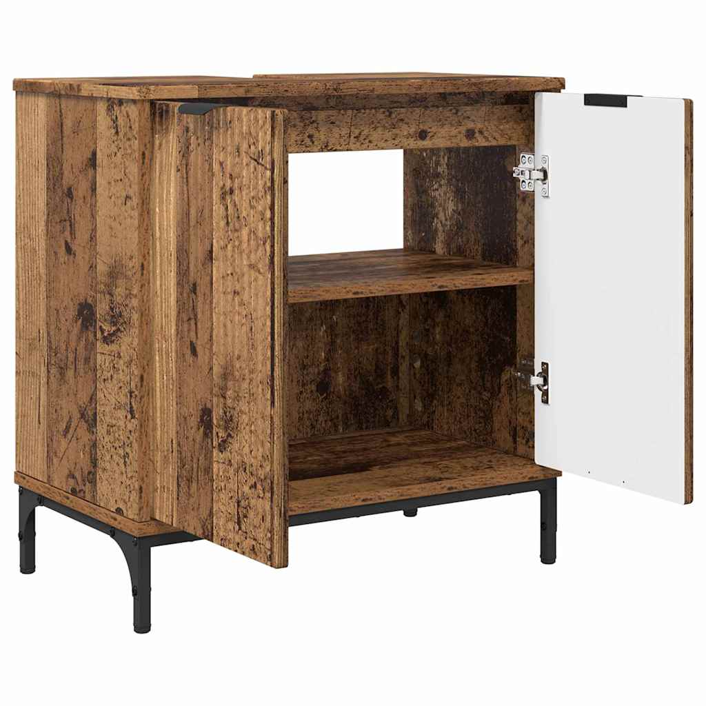Waschbeckenschrank Altholz 60,5 x 33,5 x 61 cm Holzwerkstoff