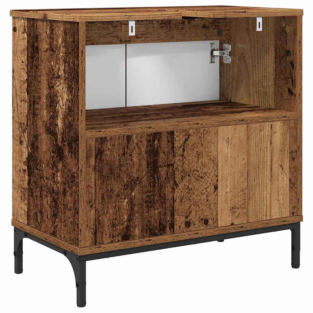 Waschbeckenschrank Altholz 60,5 x 33,5 x 61 cm Holzwerkstoff
