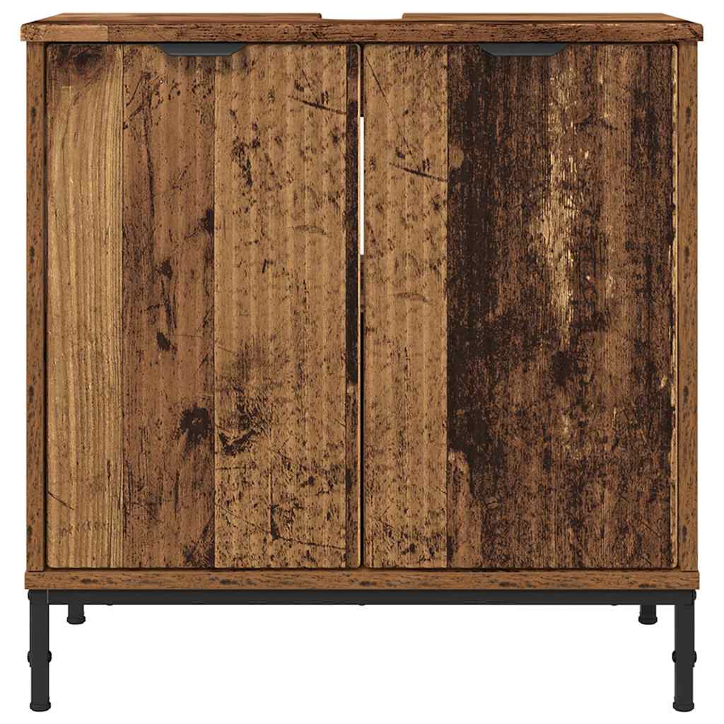 Waschbeckenschrank Altholz 60,5 x 33,5 x 61 cm Holzwerkstoff