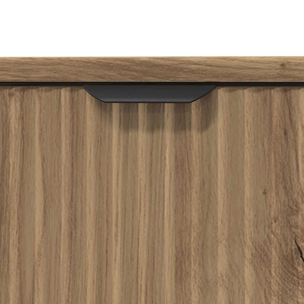 Waschbeckenschrank mit Tür Artisan-Eiche 60,5 x 33,5 x 61 cm