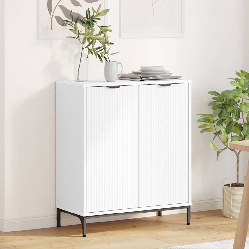 Sideboard Weiß 69,5 x 33 x 82 cm Holzwerkstoff