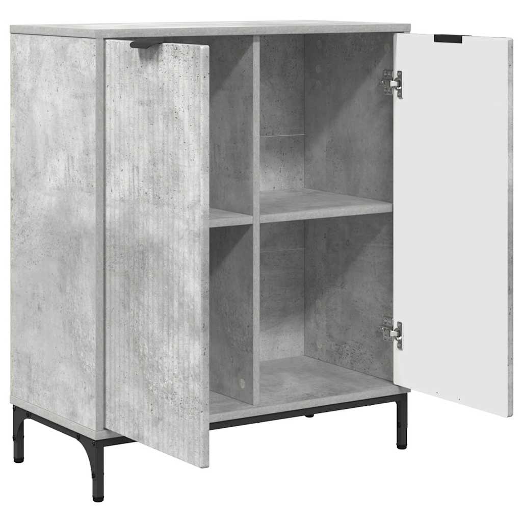 Sideboard Beton Grau 69,5 x 33 x 82 cm Holzwerkstoff