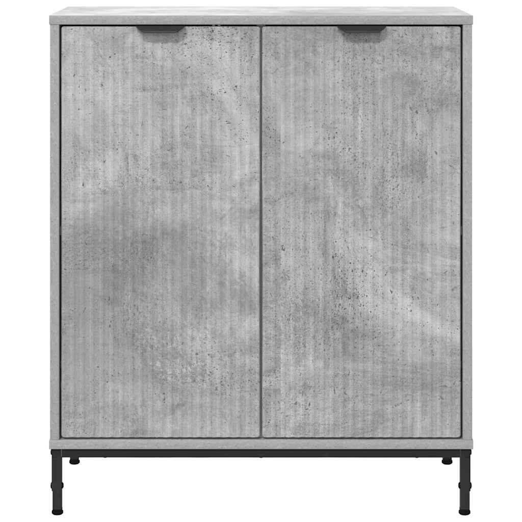 Sideboard Beton Grau 69,5 x 33 x 82 cm Holzwerkstoff