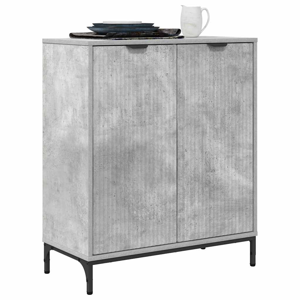 Sideboard Beton Grau 69,5 x 33 x 82 cm Holzwerkstoff