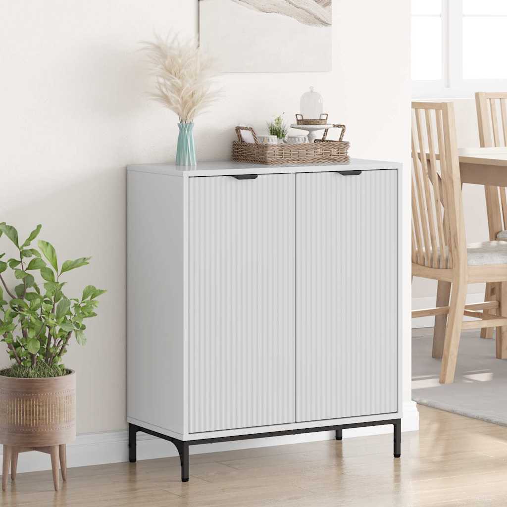 Sideboard Hochglanz Weiß 69,5 x 33 x 82 cm Holzwerkstoff