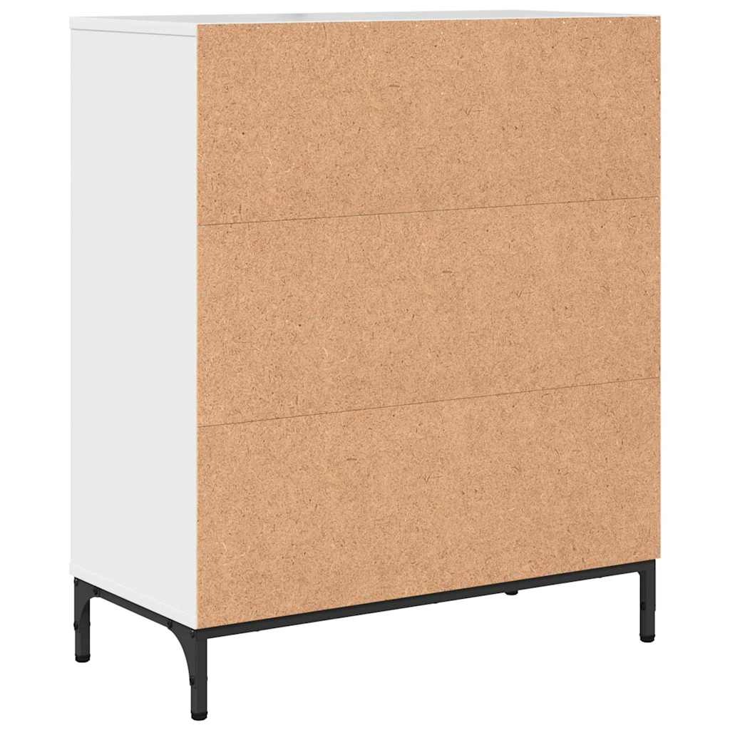 Sideboard Hochglanz Weiß 69,5 x 33 x 82 cm Holzwerkstoff