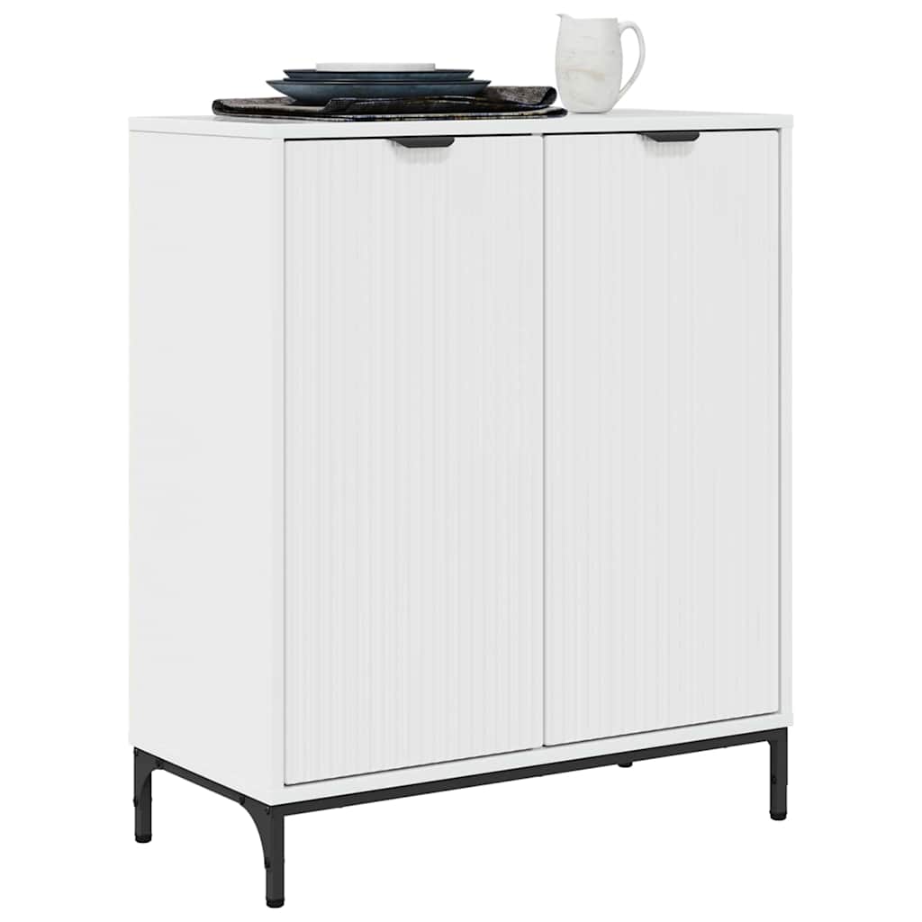 Sideboard Hochglanz Weiß 69,5 x 33 x 82 cm Holzwerkstoff